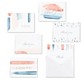 Custom All-Occasion Thank You Cards With Blank Envelopes, 4-7/8" x 3-1/2", Paint Stripes, Box Of 36 1 thumbnail image