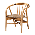bali & pari Kyoto Rattan Dining Accent Chair Set, Natural Brown, Set Of 2 Chairs 1 thumbnail image
