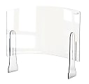 Rosseto Serving Solutions Adjustable Sneeze Guard, 48" x 33-1/2", Clear