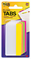 Post-it® Durable Tabs, 3" x 1 1/2", Assorted Colors, 6 Flags Per Pad, Pack Of 4 Pads