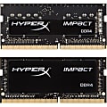 Kingston HyperX Impact 16GB (2 x 8GB) DDR4 SDRAM Memory Kit - 16 GB (2 x 8GB) - DDR4-2666/PC4-21300 DDR4 SDRAM - 2666 MHz - CL15 - 1.20 V - Non-ECC - Unbuffered - 260-pin - SoDIMM 1 thumbnail image