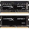 Kingston HyperX Impact 16GB (2 x 8GB) DDR4 SDRAM Memory Kit - 16 GB (2 x 8GB) - DDR4-2666/PC4-21300 DDR4 SDRAM - 2666 MHz - CL15 - 1.20 V - Non-ECC - Unbuffered - 260-pin - SoDIMM