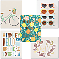 Custom Thank You Card Assortment With Blank Envelopes, Fun Hello, 5-1/2" x 4-1/4", Box Of 20 1 thumbnail image