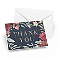 Custom Thank You Cards With Envelopes, 4-7/8" x 3-1/2", Moody Floral, Box Of 24 Cards 1 thumbnail image