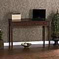 SEI Furniture 43"W 2-Drawer Writing Desk, Espresso 1 thumbnail image