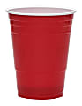 Highmark® Plastic Cups, 16 Oz, Red, Pack Of 50