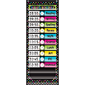 Teacher Created Resources Chalkboard Brights 14-Pocket Daily Schedule Pocket Chart, 13" x 34", Black 1 thumbnail image