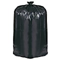 Webster® EarthSense® 75% Recycled Star bottom Commercial Can Liners, 56 Gallons, 1.25 Mil Thick, 43" x 48", Black, Box Of 100