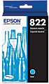 Epson T822 Original Standard Yield Inkjet Ink Cartridge - Cyan Pack - Inkjet - Standard Yield