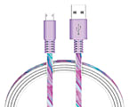 Ativa® Flat USB Type-A-To-Micro USB Type-B Cable, 6', Galaxy, 41525
