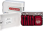 First Aid Only Bleed Control Basic Pro Cabinet, 3-1/2”H x 7”W x 5”D, White 1 thumbnail image