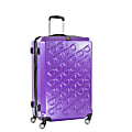 ful Sunglasses ABS Upright Rolling Suitcase, 25"H x 17 3/8"W x 11"D, Purple