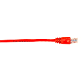 Black Box Connect Cat.6 UTP Patch Network Cable - 10 ft Category 6 Network Cable for Network Device - First End: 1 x RJ-45 Network - Male - Second End: 1 x RJ-45 Network - Male - 1 Gbit/s - Patch Cable - Gold Plated Contact - CM - 26 AWG - Red 1 thumbnail image