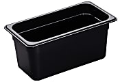 Cambro H-Pan High-Heat GN 1/3 Food Pans, 6"H x 6-15/16"W x 12-3/4"D, Black, Pack Of 6 Pans 1 thumbnail image