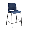 KFI Studios Imme Stacking Counter-Height Bar Stool, Navy/Black