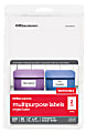Office Depot® Brand Removable Inkjet/Laser Labels, OD98813, Rectangle, 4" x 2", White, Pack Of 100 1 thumbnail image