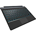 ZAGG slim cover - Keyboard and folio case - with touchpad - backlit - Bluetooth - English - US - black - for Microsoft Surface Pro 3, Pro 4