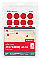 Office Depot® Brand Removable Round Color-Coding Labels, OD98786, 3/4" Diameter, Red, Pack Of 1,008 1 thumbnail image