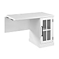 Bush Furniture Westbrook 45"W Desk Return With Storage, White Ash, Standard Delivery 1 thumbnail image