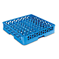Carlisle OptiClean™ Polypropylene Plate And Tray Rack, 4"H x 19 3/4"W x 19 3/4"D, Blue 1 thumbnail image