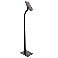 Mount-It! Anti-Theft Tablet Height Adjustable Floor Stand, 2-1/2”H x 9-1/2”W x 31-1/2”D, Black