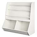 Ameriwood Home Nathan Kids 37”H 3-Cube Toy Storage Bookcase, White
