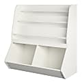 Ameriwood Home Nathan Kids 37”H 3-Cube Toy Storage Bookcase, White 1 thumbnail image
