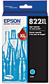 Epson® 822XL DuraBrite® High-Yield Cyan Ink Cartridge, T822XL220-S