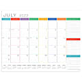 TF Publishing Large Desk Blotter Calendar, 17" x 22", Rainbow, July 2022 To June 2023