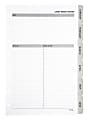 2027 TUL® Discbound Monthly Planner Refill Pages Set With 12 Tab Dividers, Junior Size, Gray, January To December, Total Qty 1 1 thumbnail image