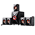 BeFree Sound 5.1 Channel Bluetooth® Surround Speaker System, Orange/Black 1 thumbnail image