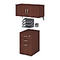 Bush Business Furniture Office In An Hour Storage & Accessory Kit, Hansen Cherry Finish, Standard Delivery