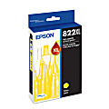 Epson® 822XL DuraBrite® Yellow High-Yield Ink Cartridge, T822XL420-S