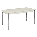 HON® Laminate All-Purpose Utility Table, 29"H x 30"W x 60"D, Loft/Chrome 1 thumbnail image