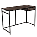 Flash Furniture Homewood Collection 42"W Computer Desk, Driftwood/Black