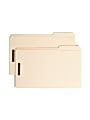 Smead® Fastener Folders With Reinforced Tab, 2" Capacity, 2 Fasteners, Legal Size,1/3-Cut Tab, Manila, Box Of 50