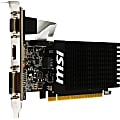 MSI GT 710 1GD3H LP GeForce GT 710 Graphic Card - 2 GB DDR3 SDRAM - Low-profile - 954 MHz Core - 64 bit Bus Width - HDMI - VGA - DVI