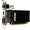 MSI GT 710 1GD3H LP GeForce GT 710 Graphic Card - 2 GB DDR3 SDRAM - Low-profile - 954 MHz Core - 64 bit Bus Width - HDMI - VGA - DVI 1 thumbnail image