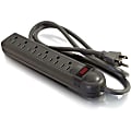C2G 6-Outlet Surge Suppressor, Black 1 thumbnail image