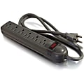 C2G 6-Outlet Surge Suppressor, Black