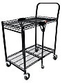 Bostitch® Small Stow-Away Folding Cart, 39" x 19-1/2" x 31", Black