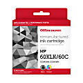 Office Depot® Brand Remanufactured High-Yield Black And Tri-Color Ink Cartridge Replacement For HP 60XL, 60, Pack Of 2, OD60XLK60C