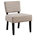 Monarch Specialties Armless Accent Slipper Chair, Taupe/Black 1 thumbnail image