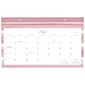 2024-2025 Cambridge® Leah Bisch™ Academic Monthly Desk Pad Calendar, 17-3/4" x 11", Stripe, July 2024 To June 2025, LB32-705A