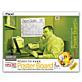 Mead® Poster Board With VELCRO® Brand Fastener, 22" x 28", White, Pack Of 2 1 thumbnail image