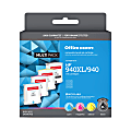 Office Depot® Remanufactured Black; Cyan; Magenta; Yellow High-Yield Ink Cartridge Replacement For HP 940XL, 940, Pack Of 4, OD940XLK940CMY-C 1 thumbnail image