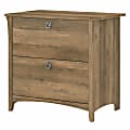 Bush Furniture Salinas 31-3/4"W x 20"D Lateral 2-Drawer File Cabinet, Reclaimed Pine, Standard Delivery