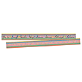 Barker Creek Double-Sided Border Strips, 3" x 35", Pink Lemonade, Set Of 24