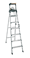 Cosco Lightweight Aluminum Folding Step Ladder With Leg Lock And Handle, 300 Lb, 8' 1 thumbnail image