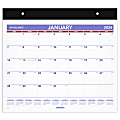 2024 AT-A-GLANCE® Repositionable Horizontal Wall Calendar With Adhesive Backing, 15" x 12", January To December 2024, PM15RP28